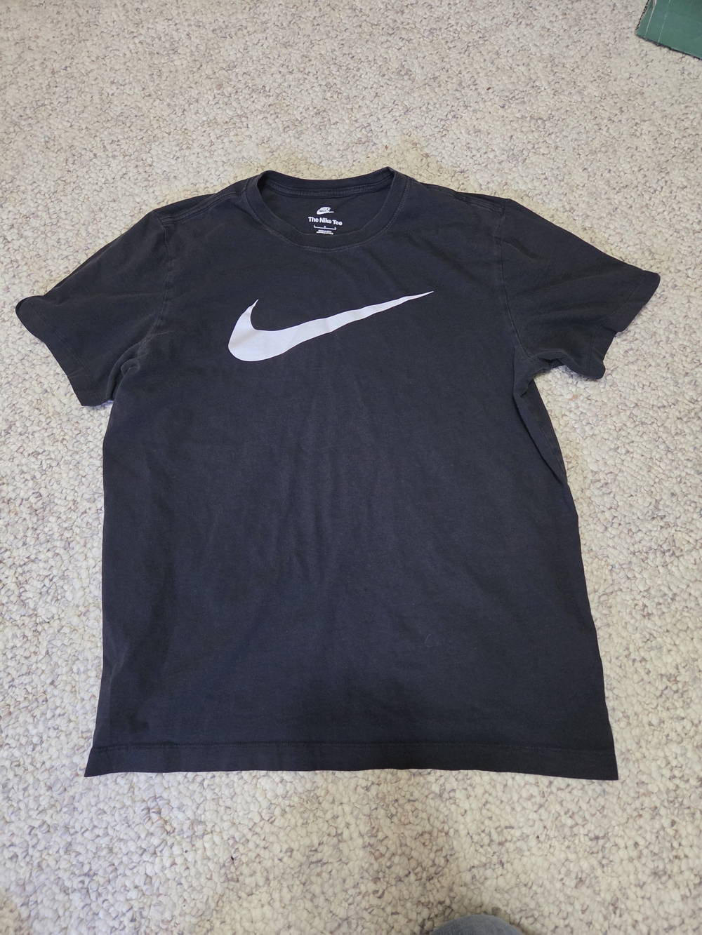 Nike Black Short Sleeve Tee with White Swoosh